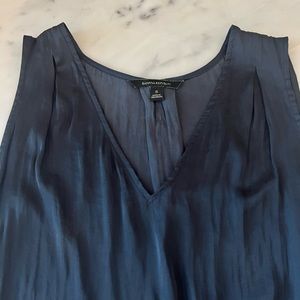 Banana Republic 100% silk Navy Top